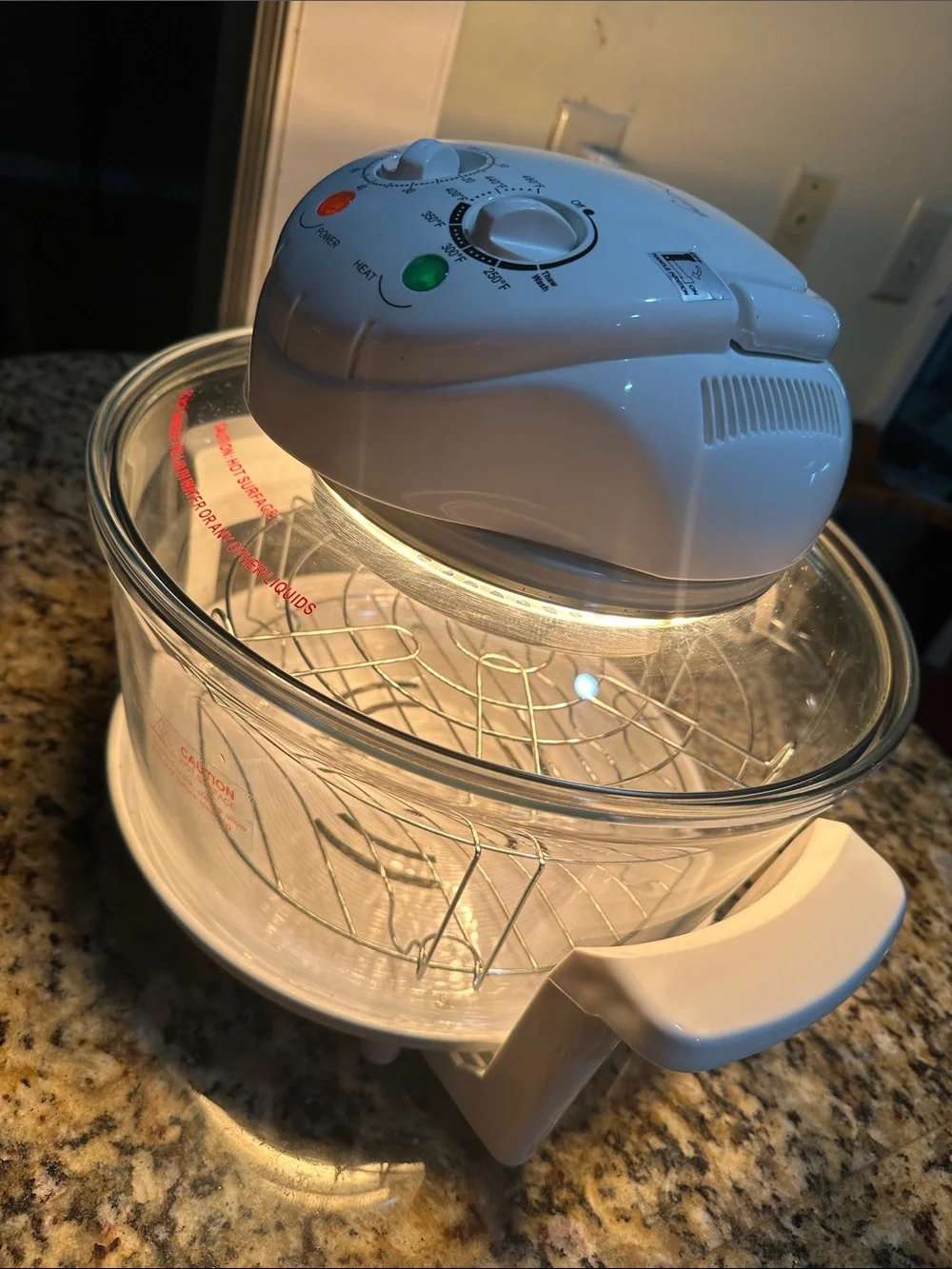 White Air Fryer Halogen Countertop Oven - White